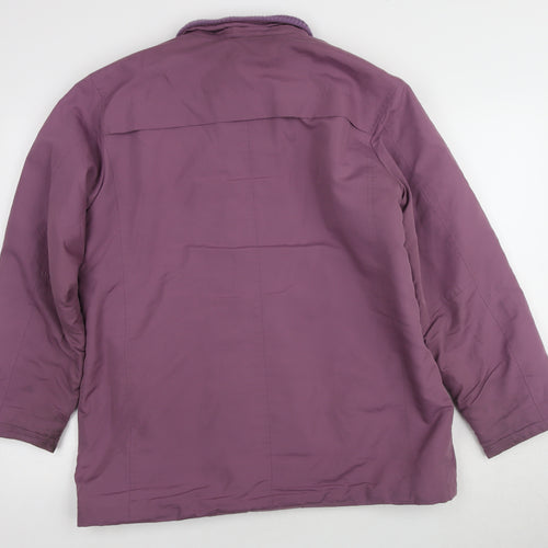 Roman Originals Women's Purple Puffer Coat S/M