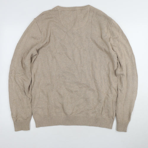 Maine Beige Pullover Jumper, Size S, Cotton Blend