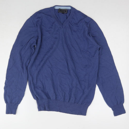 Blazer Men's Blue Pullover Jumper, Size S, Merino Wool