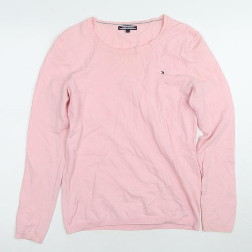 Tommy Hilfiger Women’s Pink Pullover Jumper - Size S