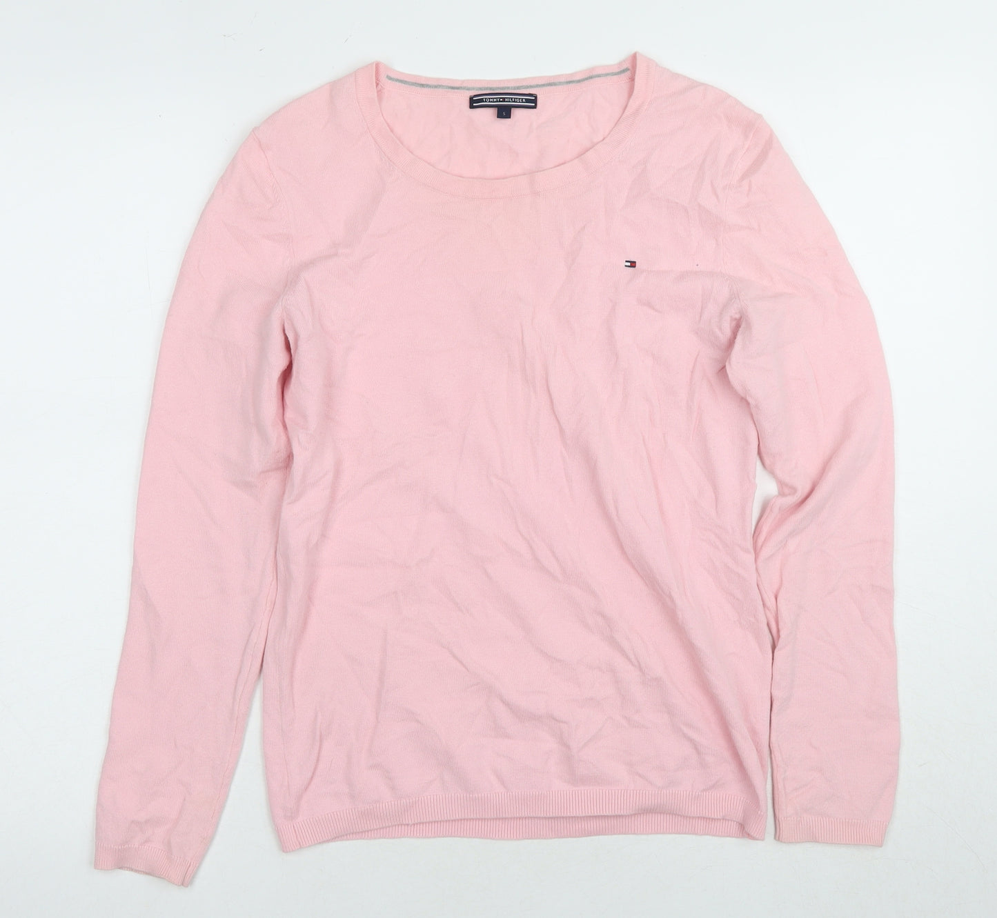 Tommy Hilfiger Women’s Pink Pullover Jumper - Size S