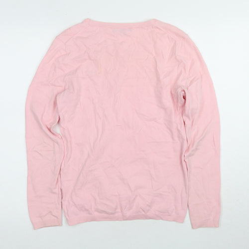 Tommy Hilfiger Women’s Pink Pullover Jumper - Size S