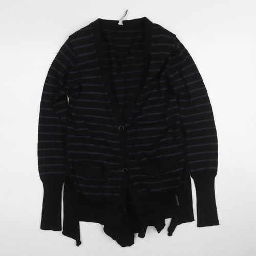 Firetrap Women's Black Striped Cardigan XS