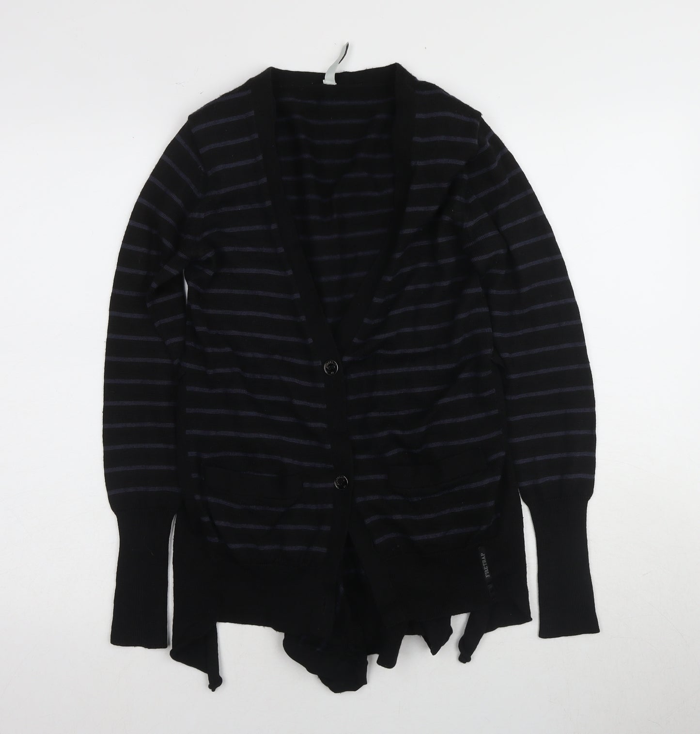 Firetrap Women's Black Striped Cardigan XS