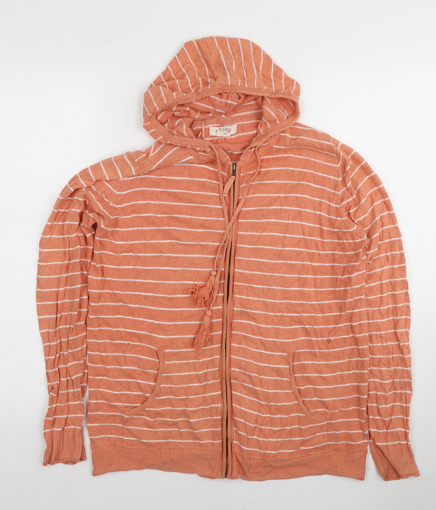 Fat Face Women’s Orange Hooded Cardigan Size 12