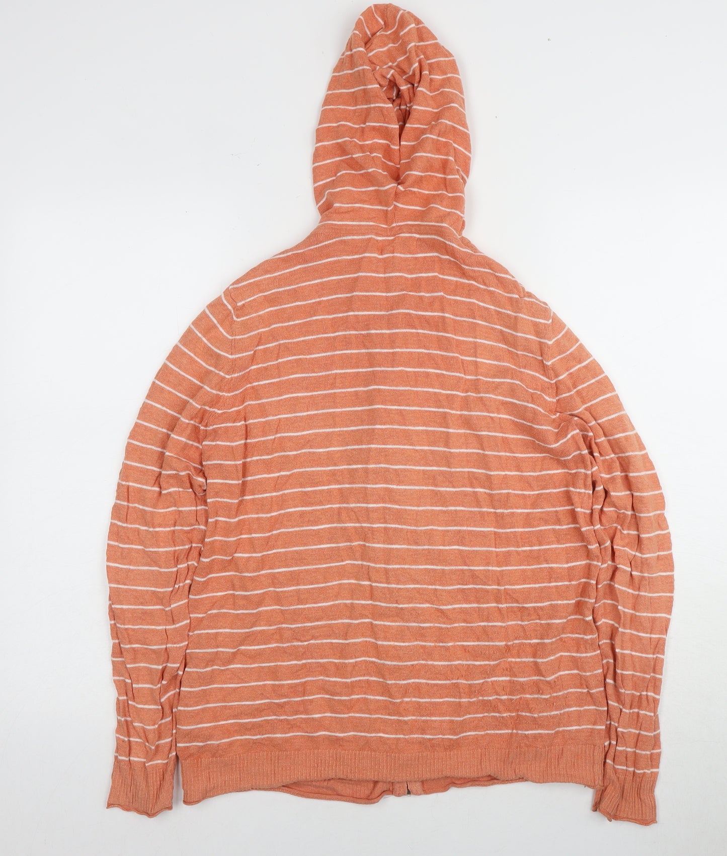 Fat Face Women’s Orange Hooded Cardigan Size 12