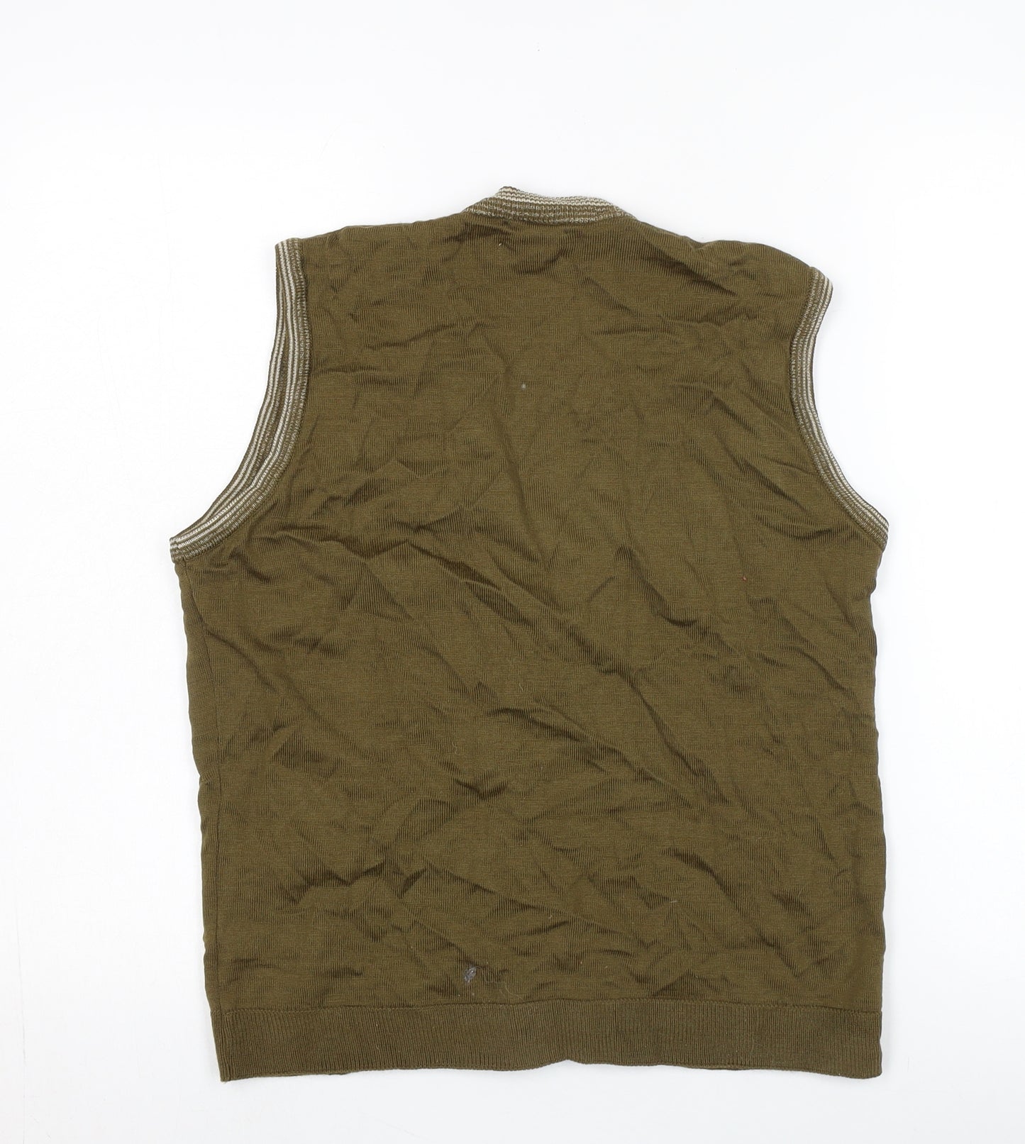 Jaeger Women's Green Wool Waistcoat, Size M, Vintage