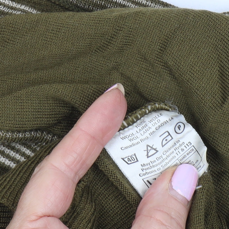 Jaeger Women's Green Wool Waistcoat, Size M, Vintage