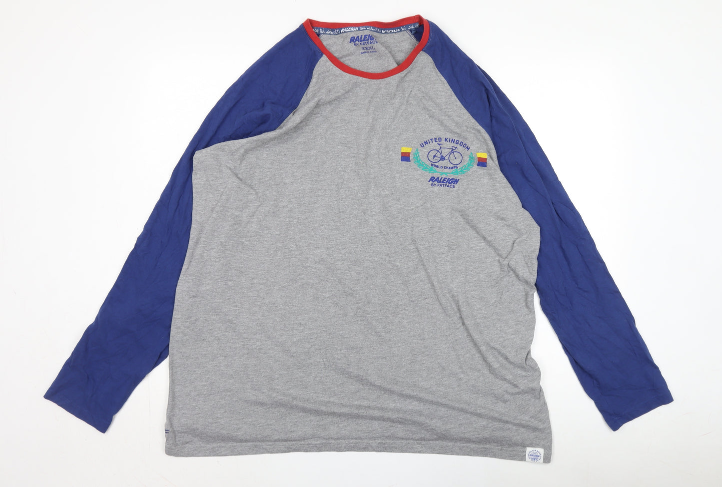 Fatface Men's 3XL Grey Blue Long Sleeve T-Shirt