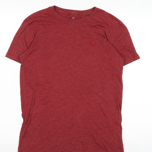 American Eagle Men's Red XS Classic Crew Neck T-Shirt
