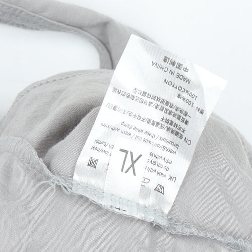 Universal Men's Grey Sleeveless T-Shirt, XL, Cotton