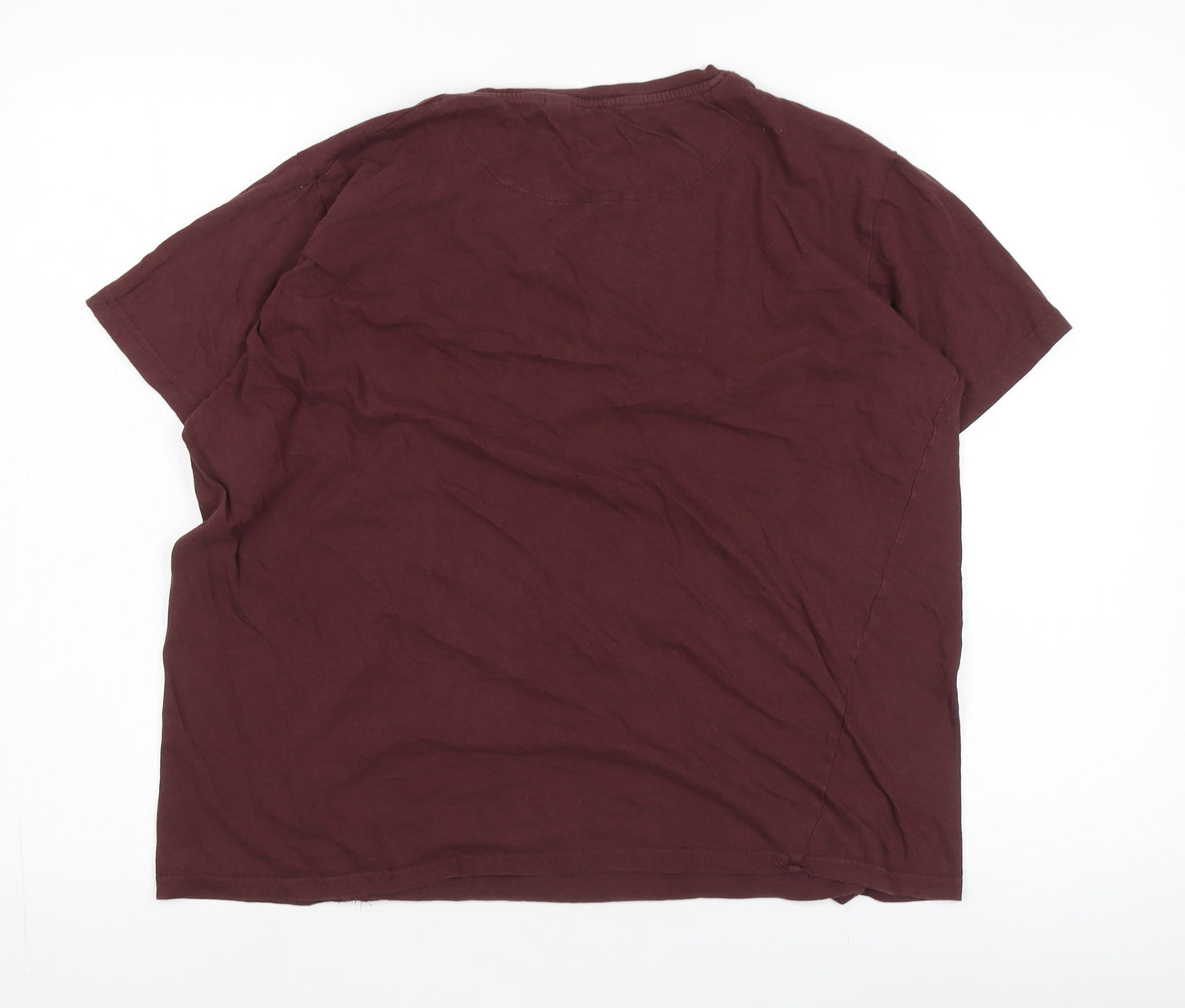 Brave Soul Men's Red XL Regular Fit T-Shirt