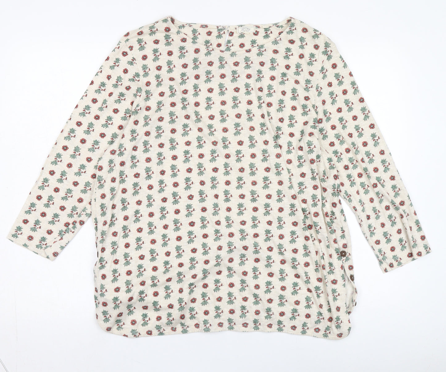 Fat Face Women's Floral Tunic Blouse, Size 18, Multicoloured