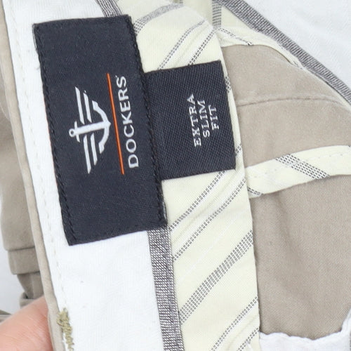 Dockers Men's Beige Chino Trousers Extra-Slim L