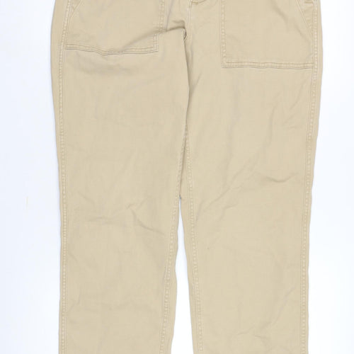 Lands' End Women's Beige Chino Trousers Size 12