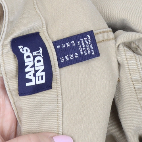 Lands' End Women's Beige Chino Trousers Size 12