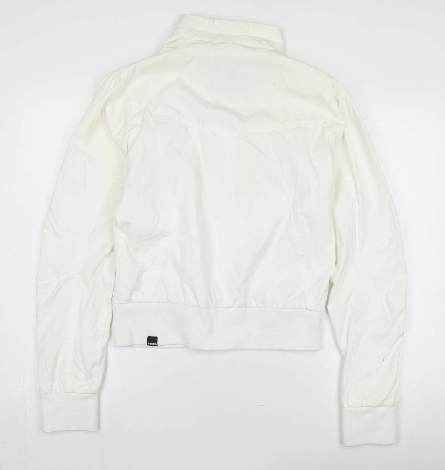 Bench Men's White Bomber Jacket L