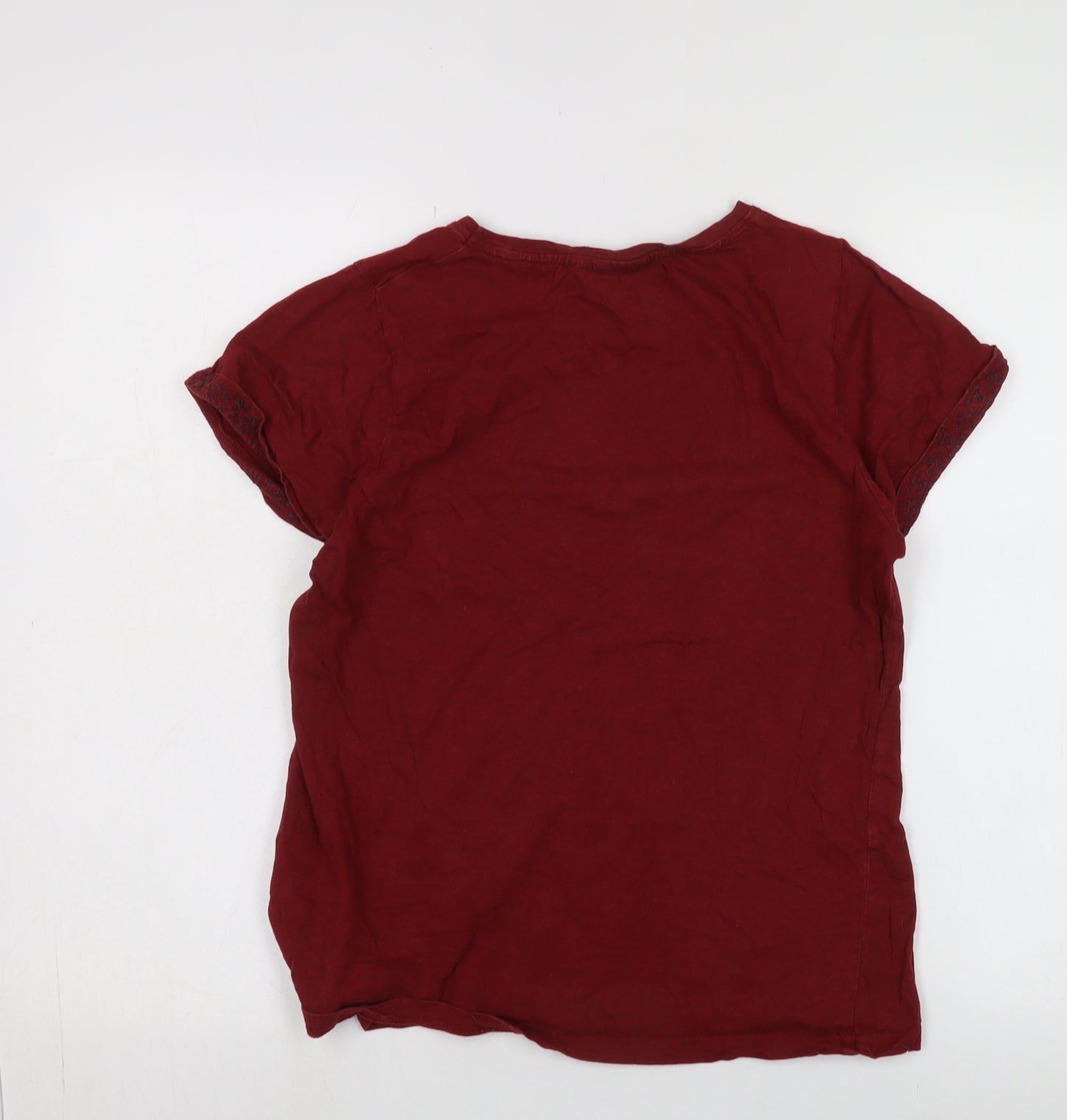 Weird Fish Red Basic Women's T-Shirt Size 12