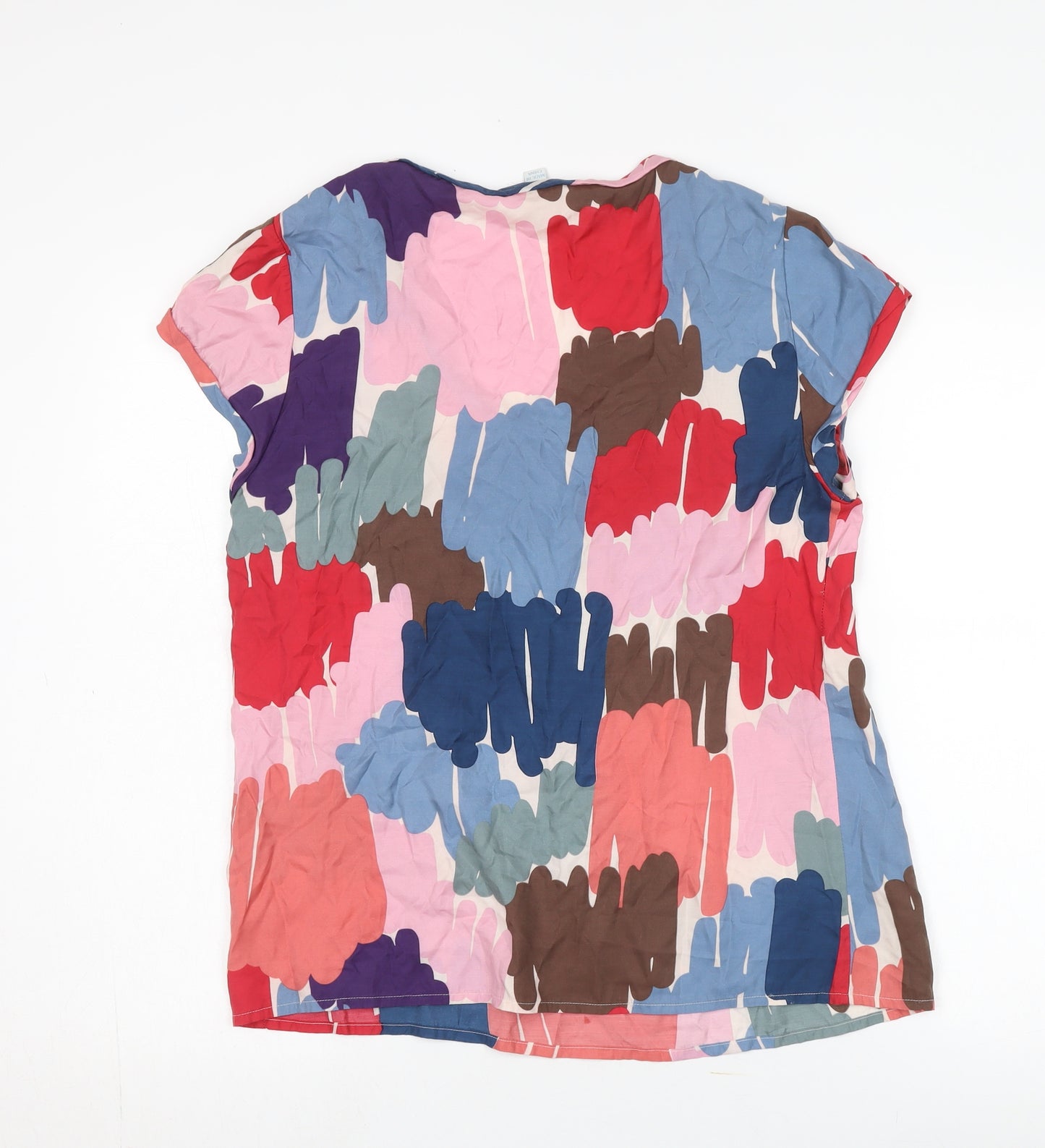 Boden Women's Multicoloured Short Sleeve Tunic Size 14