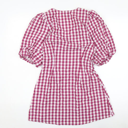 Nobody's Child Women's Multicoloured Puff Sleeve Wrap Dress