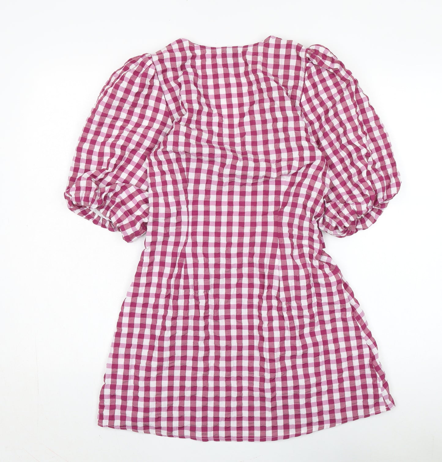 Nobody's Child Women's Multicoloured Puff Sleeve Wrap Dress