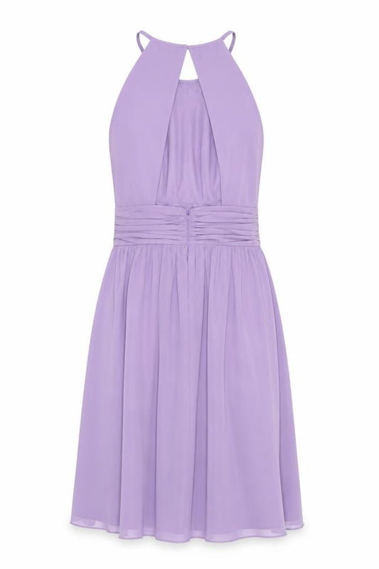 Dessy Group Women's Purple Midi A-Line Dress Size 12