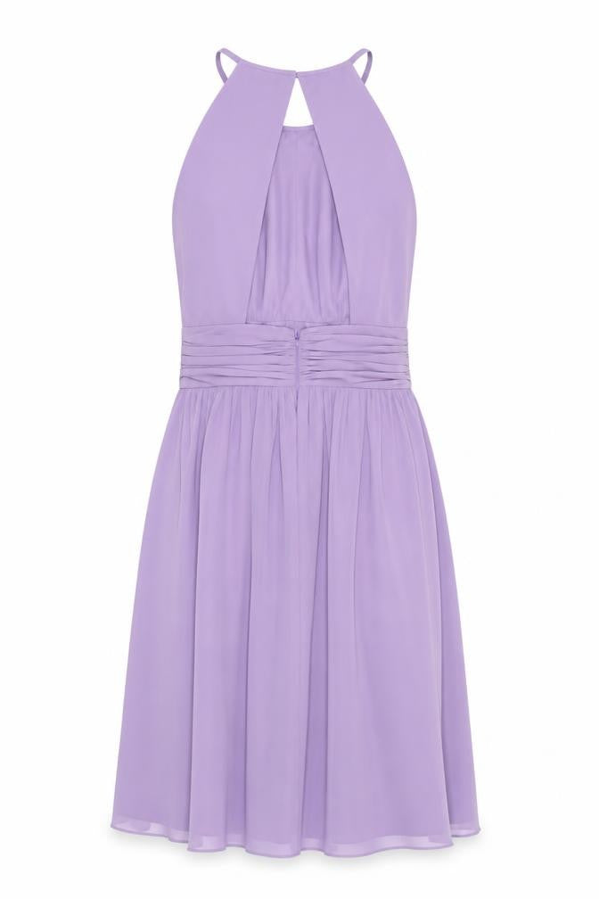 Dessy Group Women's Purple Midi A-Line Dress Size 12