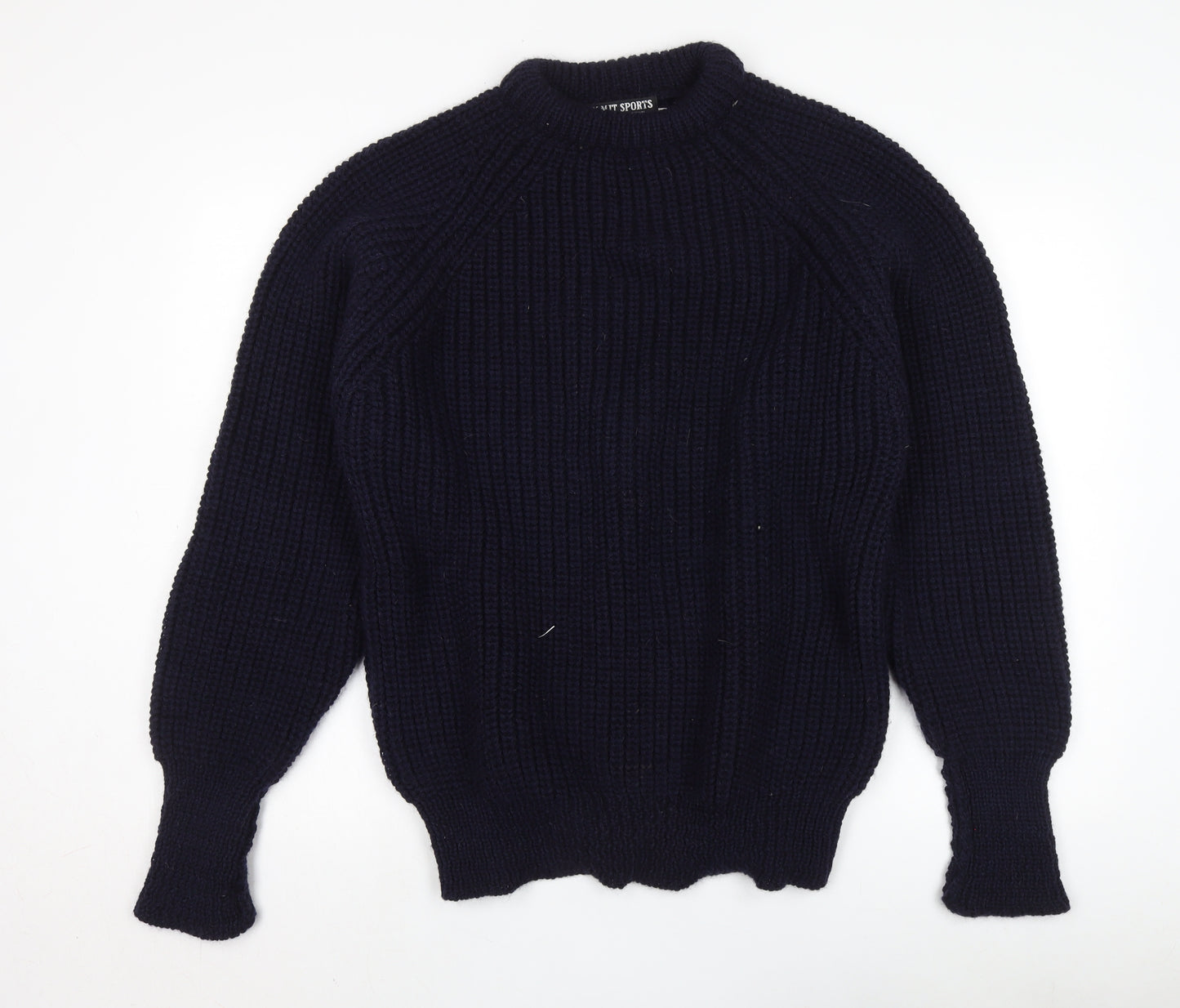 Sulamit Sports Men's Black XL Wool Pullover Jumper