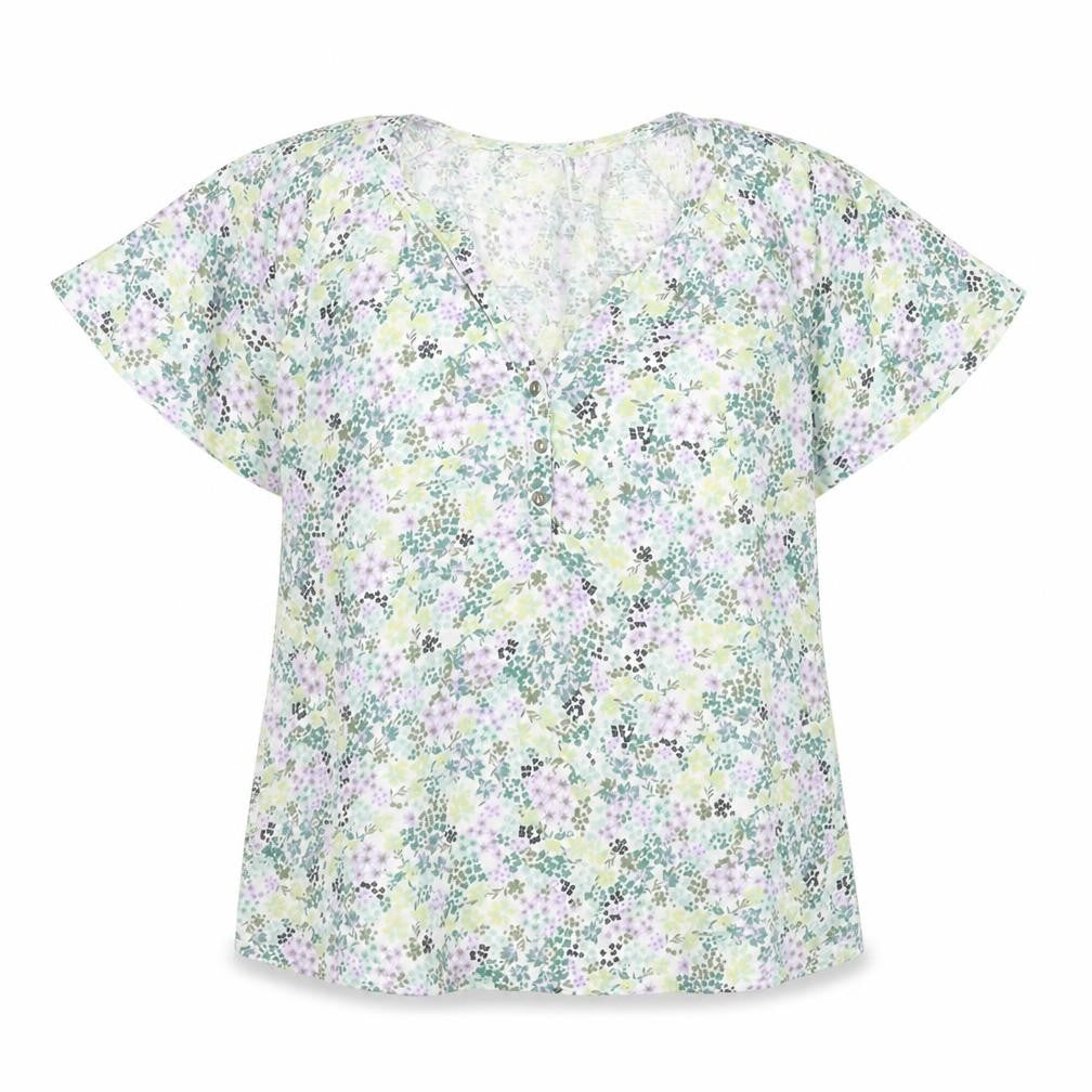 FatFace Women's Multicoloured Floral Tunic Blouse Size 8