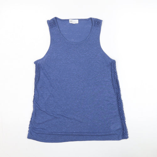 Gap Women's Blue Linen Blend Tank XS