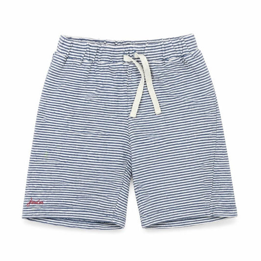 Tom Joule Boys Blue Striped Sweat Shorts, 3 Years, Elastic Waist