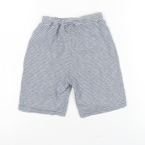 Tom Joule Boys Blue Striped Sweat Shorts, 3 Years, Elastic Waist