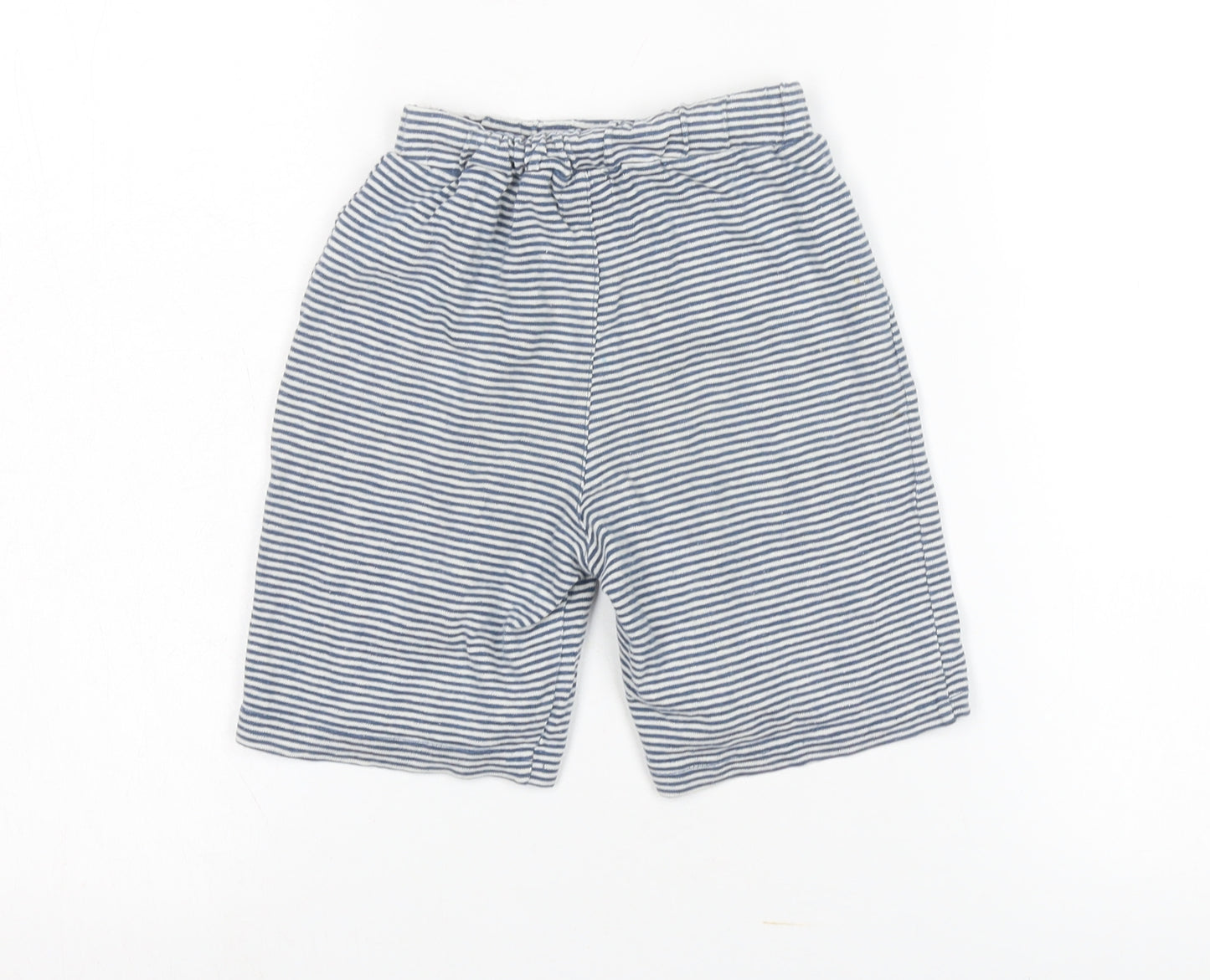 Tom Joule Boys Blue Striped Sweat Shorts, 3 Years, Elastic Waist