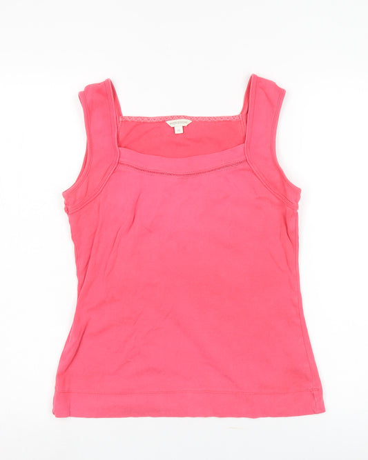 Monsoon Women's Pink Cotton Tank Top M Casual