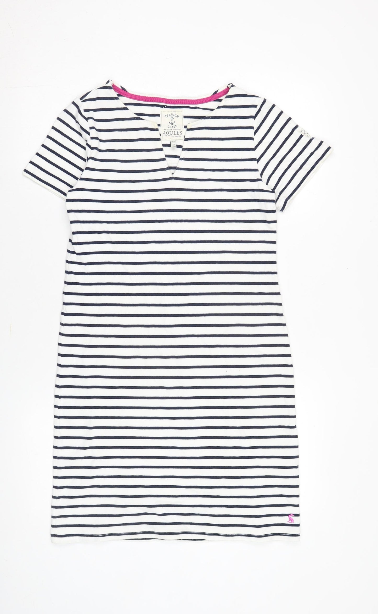 Joules Women's Striped T-Shirt Dress UK 10, Multicoloured