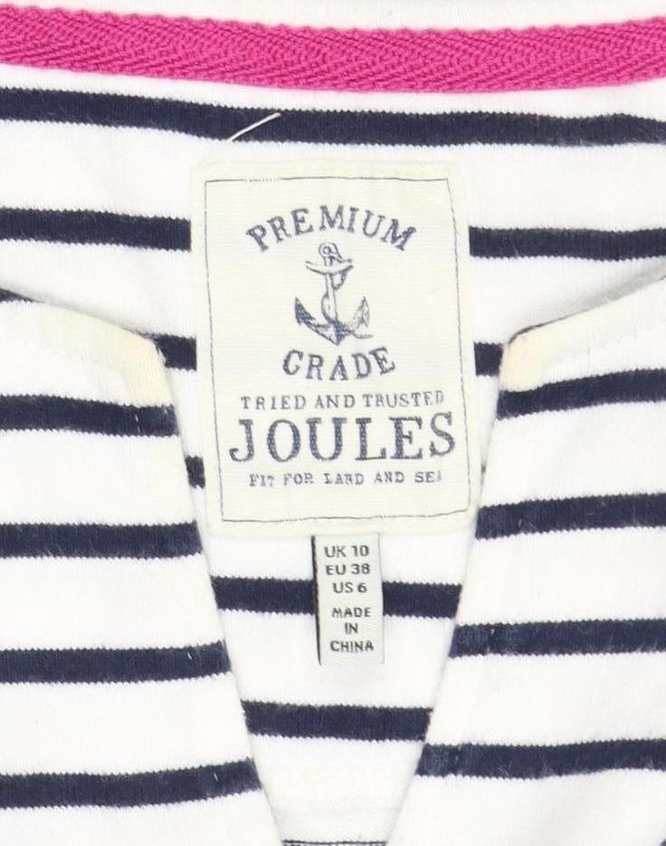 Joules Women's Striped T-Shirt Dress UK 10, Multicoloured