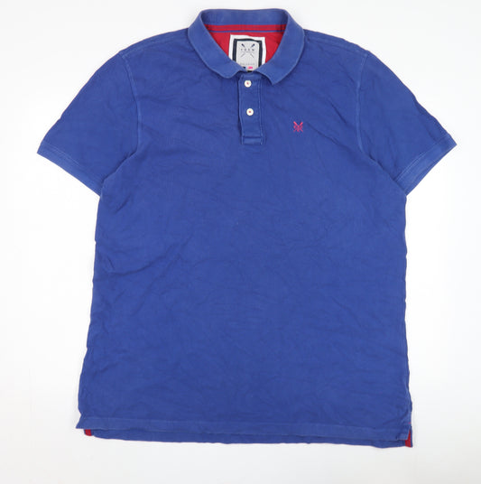 Crew Clothing Co. Men's Blue 2XL Polo Shirt