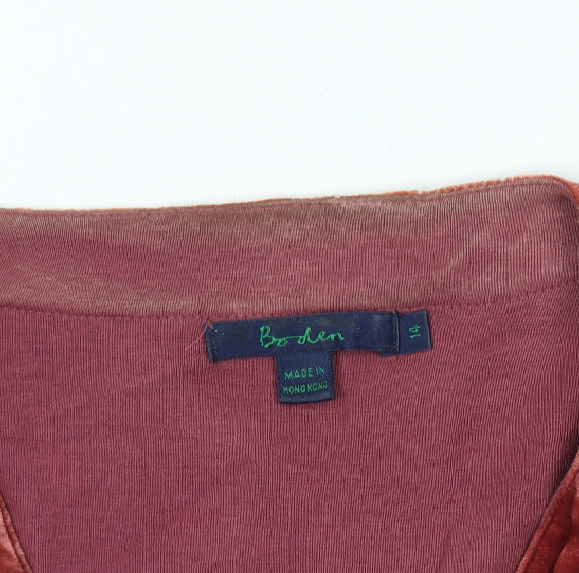 Boden Women's Red Button-Up Long Sleeve Top Size 14