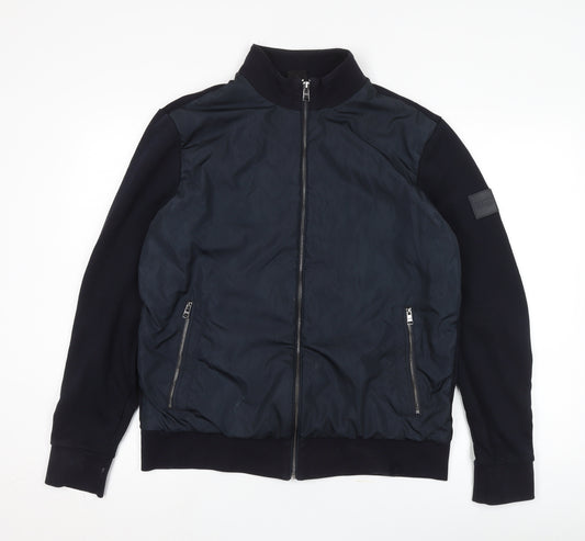 Hugo Boss Men's Black Bomber Jacket - L