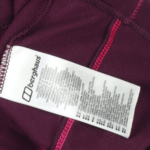 Berghaus Women's Purple 1/2 Zip Fleece Sweatshirt Size 10