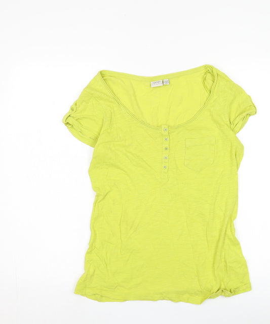 Esprit Women's XL Green Scoop Neck T-Shirt