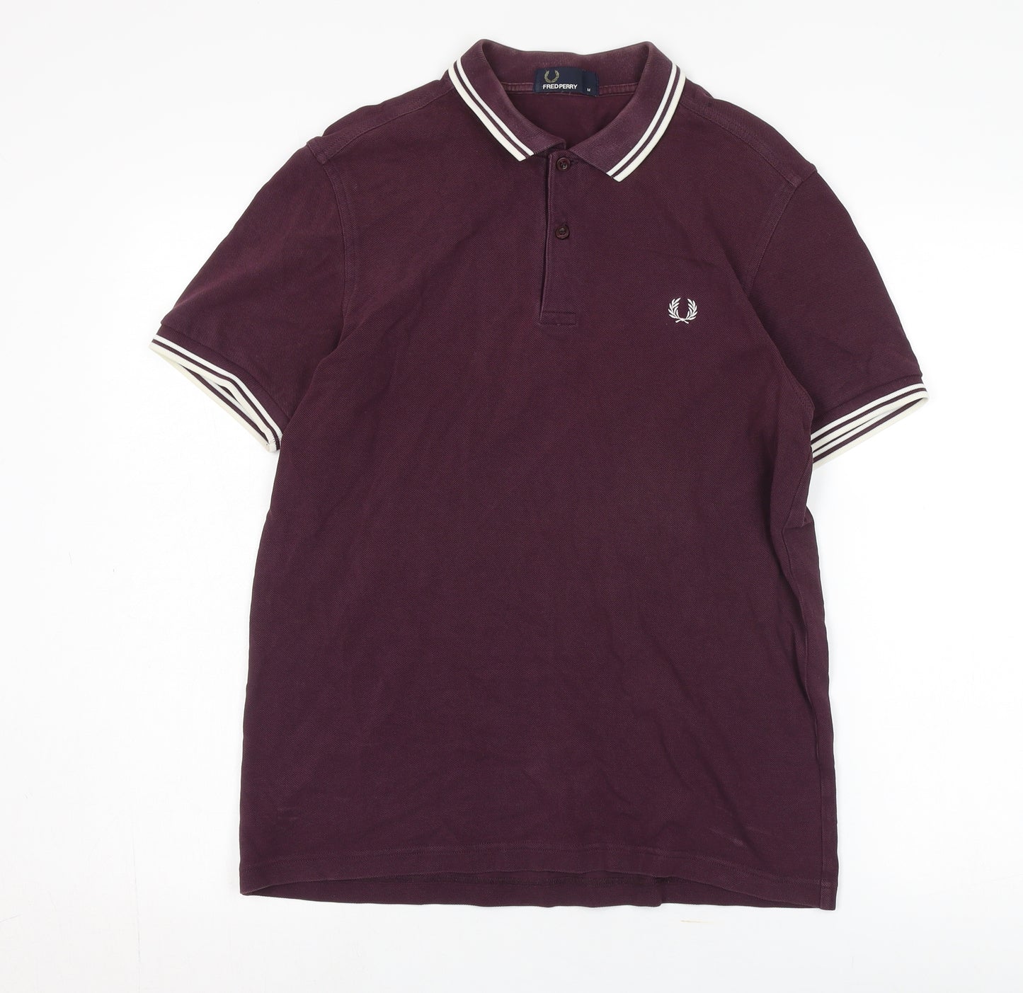 Fred Perry Men's Purple Polo Shirt M - Casual, Iconic Style