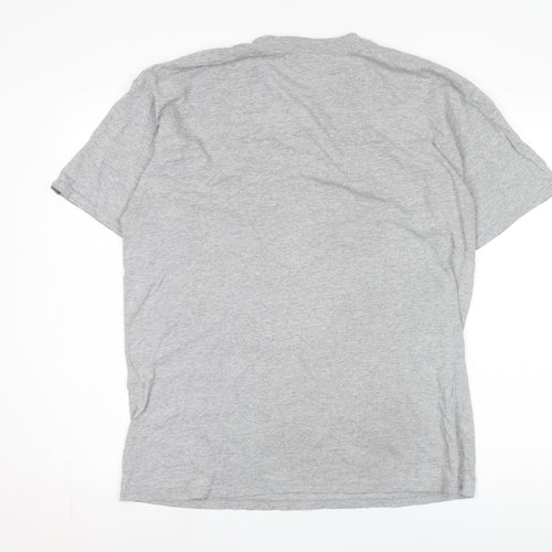 Vans Men's Grey Logo T-Shirt, Medium, Crew Neck