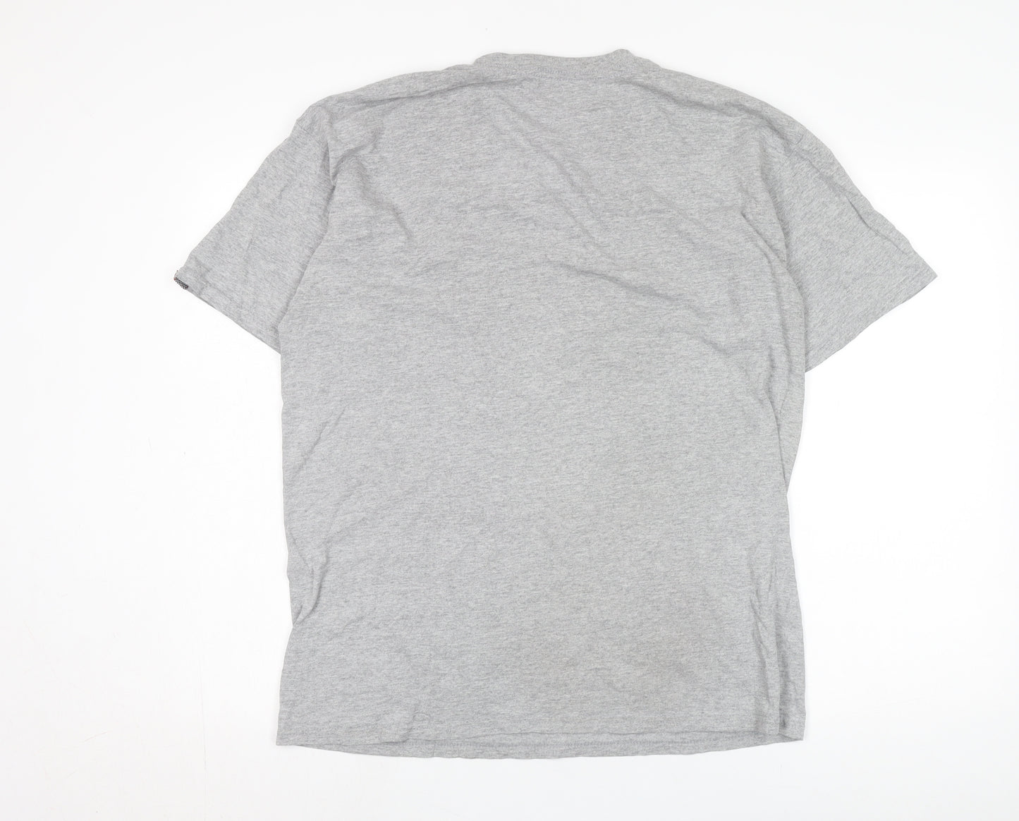 Vans Men's Grey Logo T-Shirt, Medium, Crew Neck