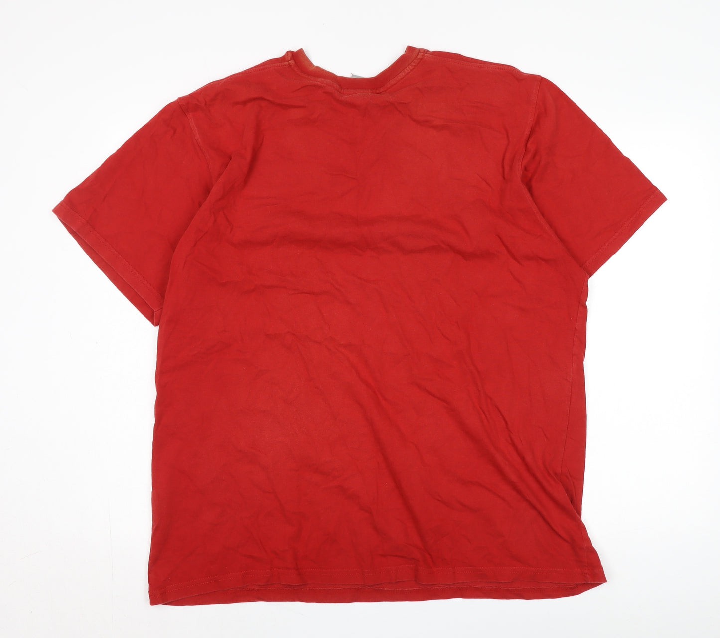 Nike Men's Red XL V-Neck T-Shirt