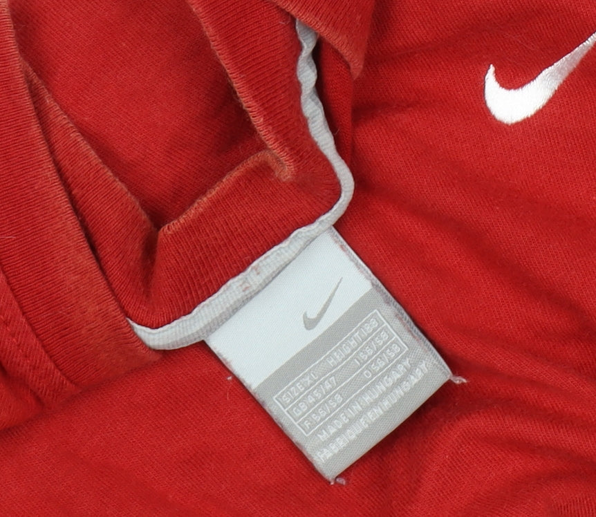 Nike Men's Red XL V-Neck T-Shirt