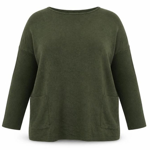 Carina Ricci Women's Green Tunic Jumper L