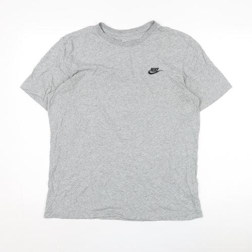 Nike Men's Grey Crew Neck T-Shirt - M