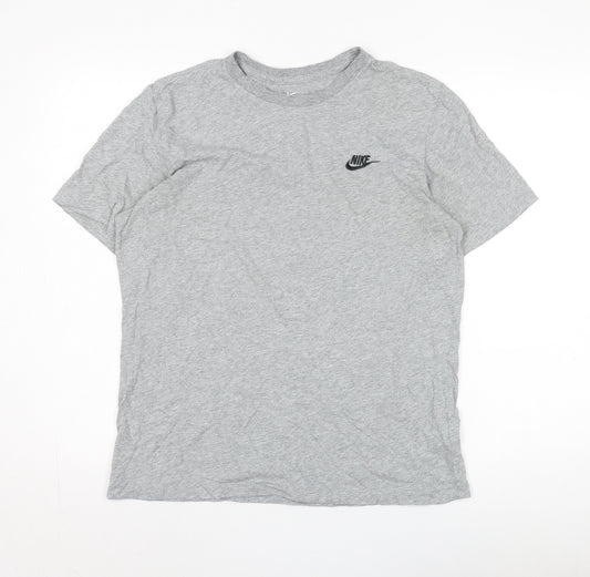 Nike Men's Grey Crew Neck T-Shirt - M