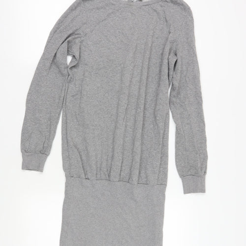 Next Grey Knit Long Sleeve Women's Sweater Dress - Size 10